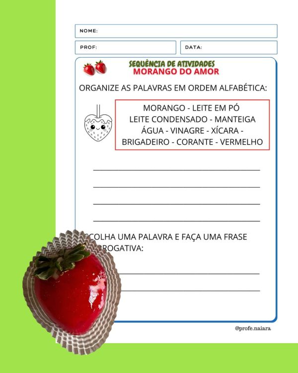 Sequência de atividades: Morango do amor 2° ano - Imagem 8