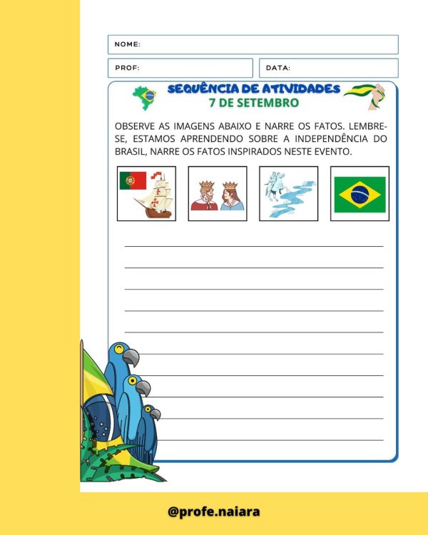 Sequência de atividades: 7 de setembro 2° Ano - Imagem 12