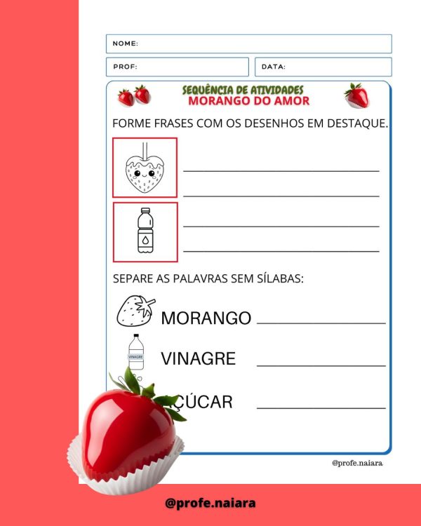 Sequência de atividades: Morango do amor 1° ano - Imagem 14
