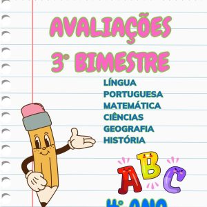 Avaliações 3° bimestre - 4° Ano