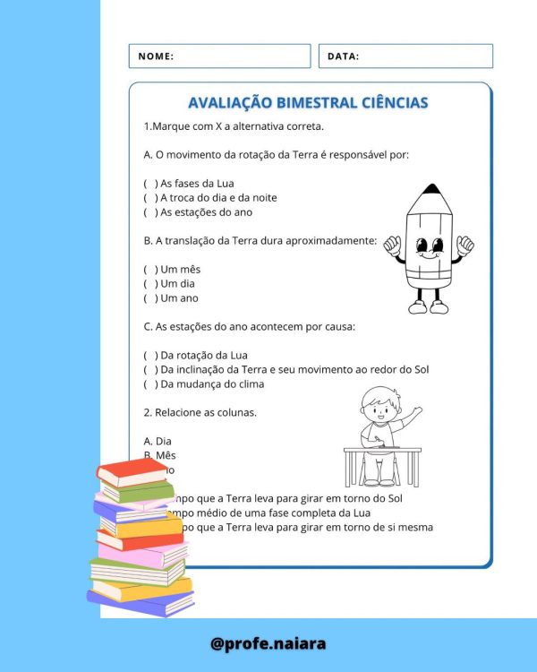 Avaliações 3° bimestre - 4° Ano - Imagem 14