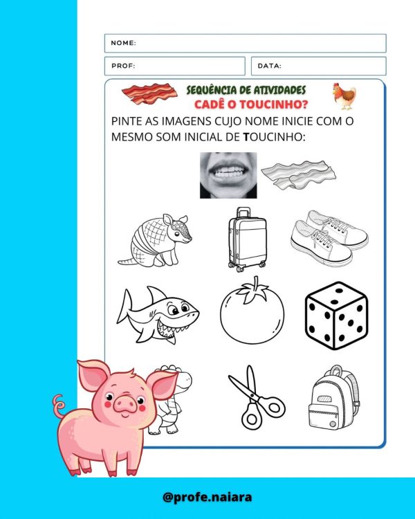 Sequência de atividades: cadê o toucinho? - Imagem 6