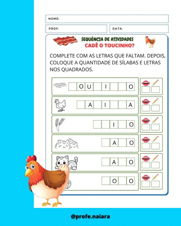 Sequência de atividades: cadê o toucinho? - Imagem 11