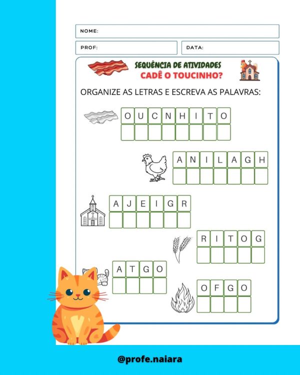 Sequência de atividades: cadê o toucinho? - Imagem 13