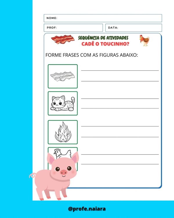 Sequência de atividades: cadê o toucinho? - Imagem 14