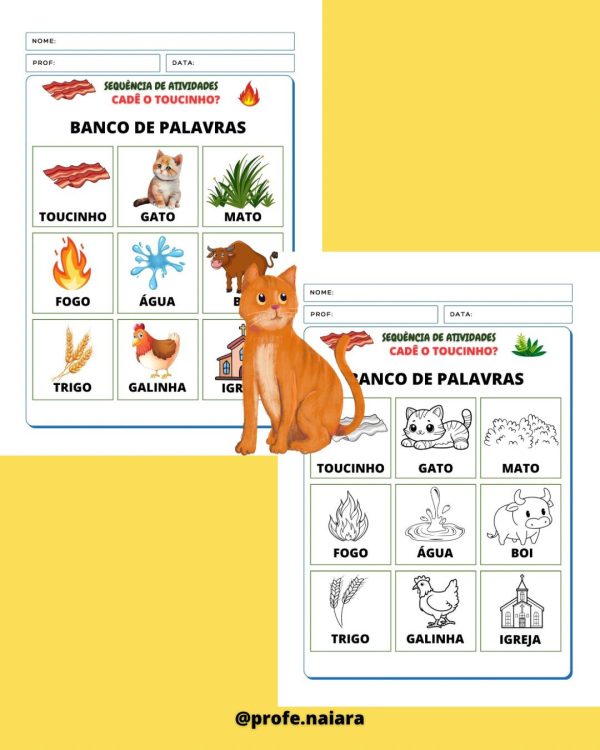 Sequência de atividades: cadê o toucinho? 2° Ano - Imagem 3