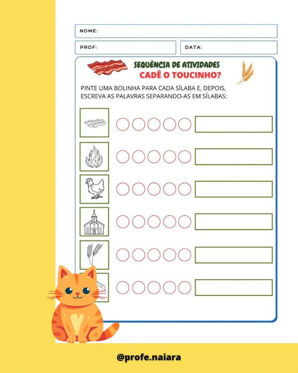 Sequência de atividades: cadê o toucinho? 2° Ano - Imagem 9