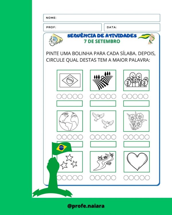 Sequência de atividades: 7 de setembro 1° Ano - Imagem 6