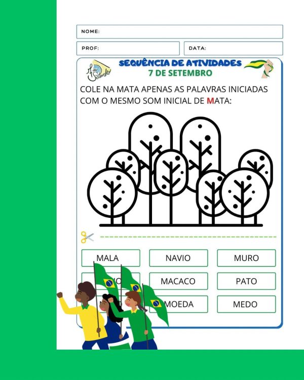Sequência de atividades: 7 de setembro 1° Ano - Imagem 8