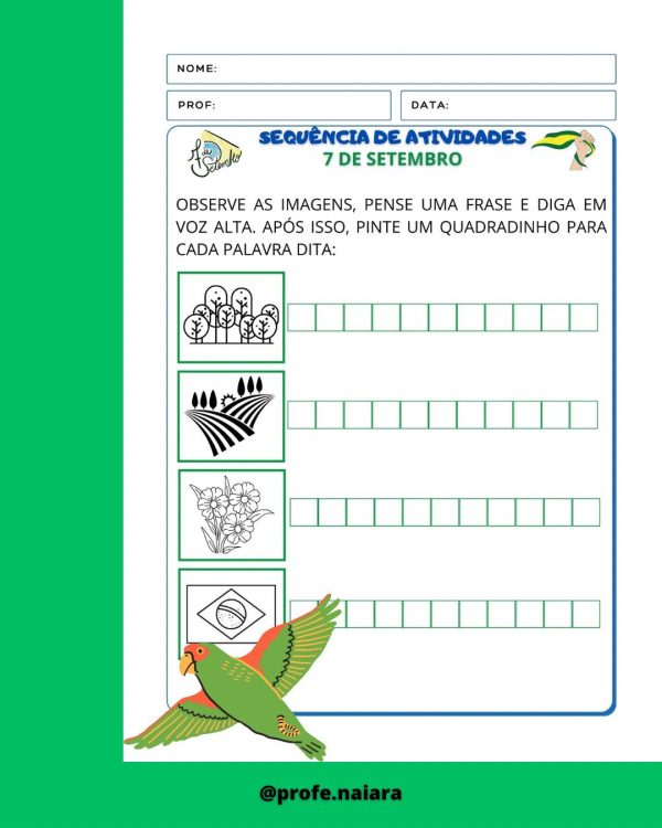 Sequência de atividades: 7 de setembro 1° Ano - Imagem 10