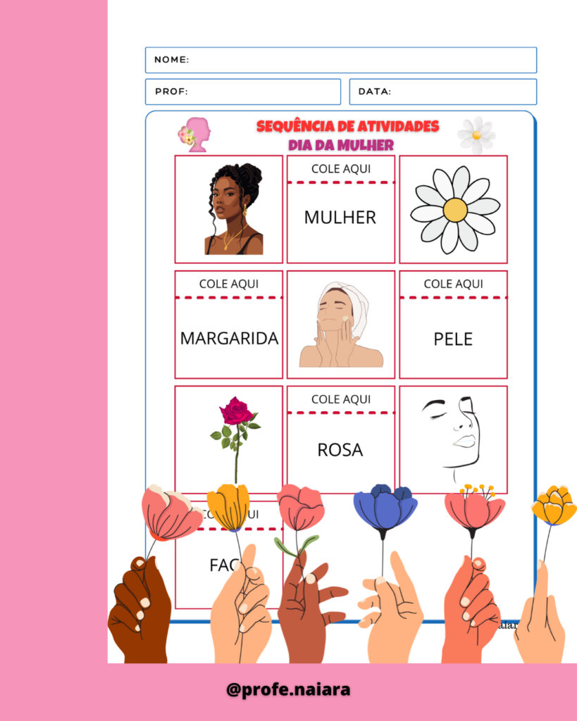 Sequência de Atividades: Dia da Mulher 2° ano – Naiara Materiais ...