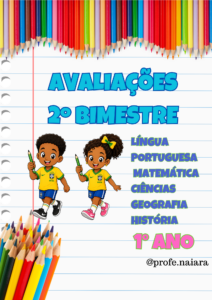 Avaliações 1° ano /  2° Bimestre - 2026