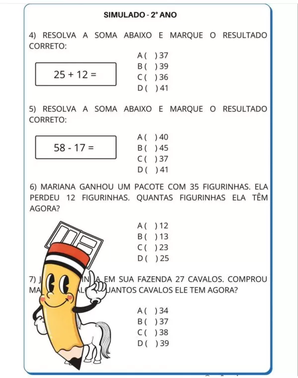 Simulado SAEB - Imagem 8