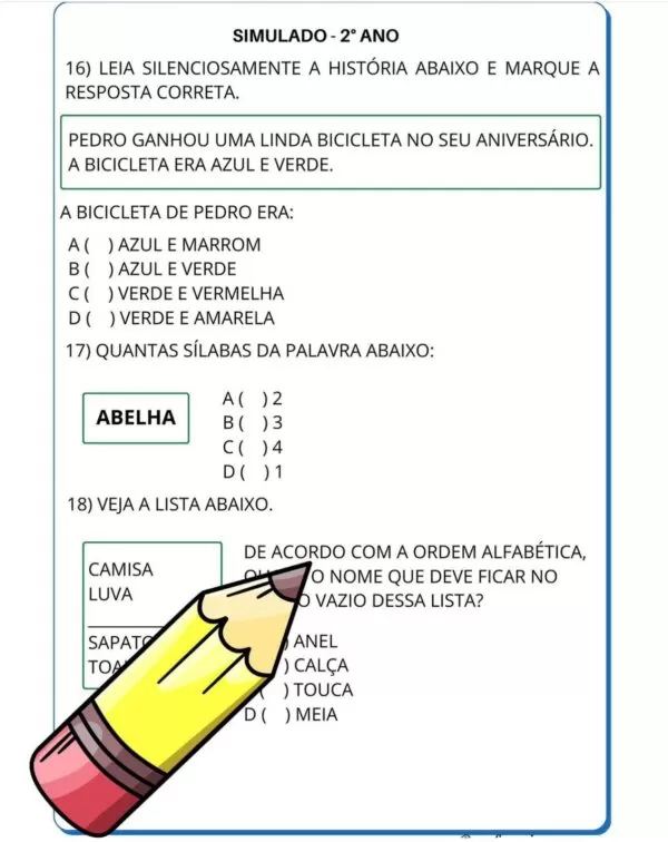 Simulado SAEB - Imagem 10