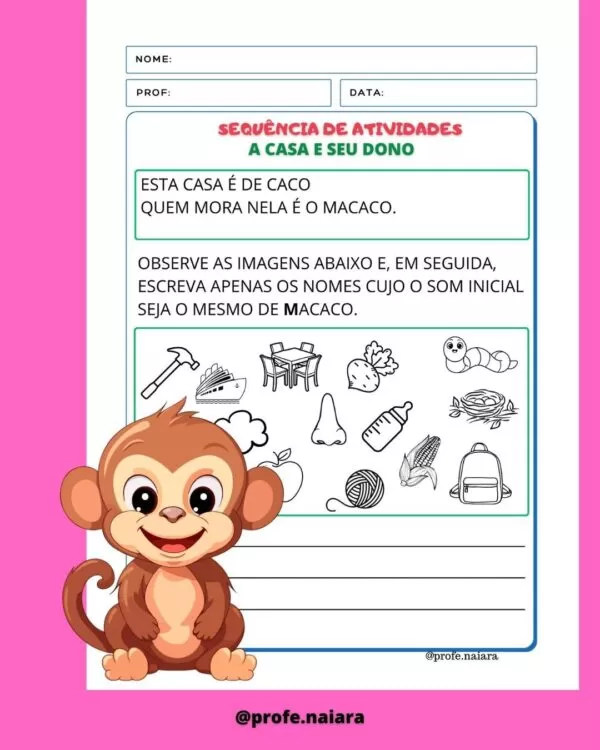 Sequência de atividades A casa e seu dono 2° ano - Imagem 3