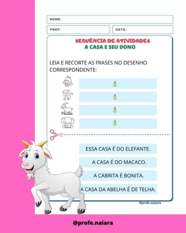 Sequência de atividades A casa e seu dono 2° ano - Imagem 2