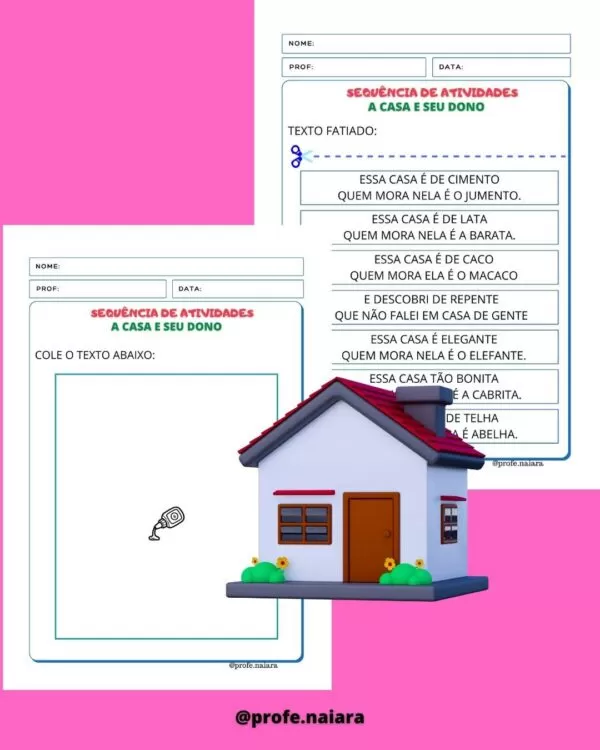 Sequência de atividades A casa e seu dono 2° ano - Imagem 8