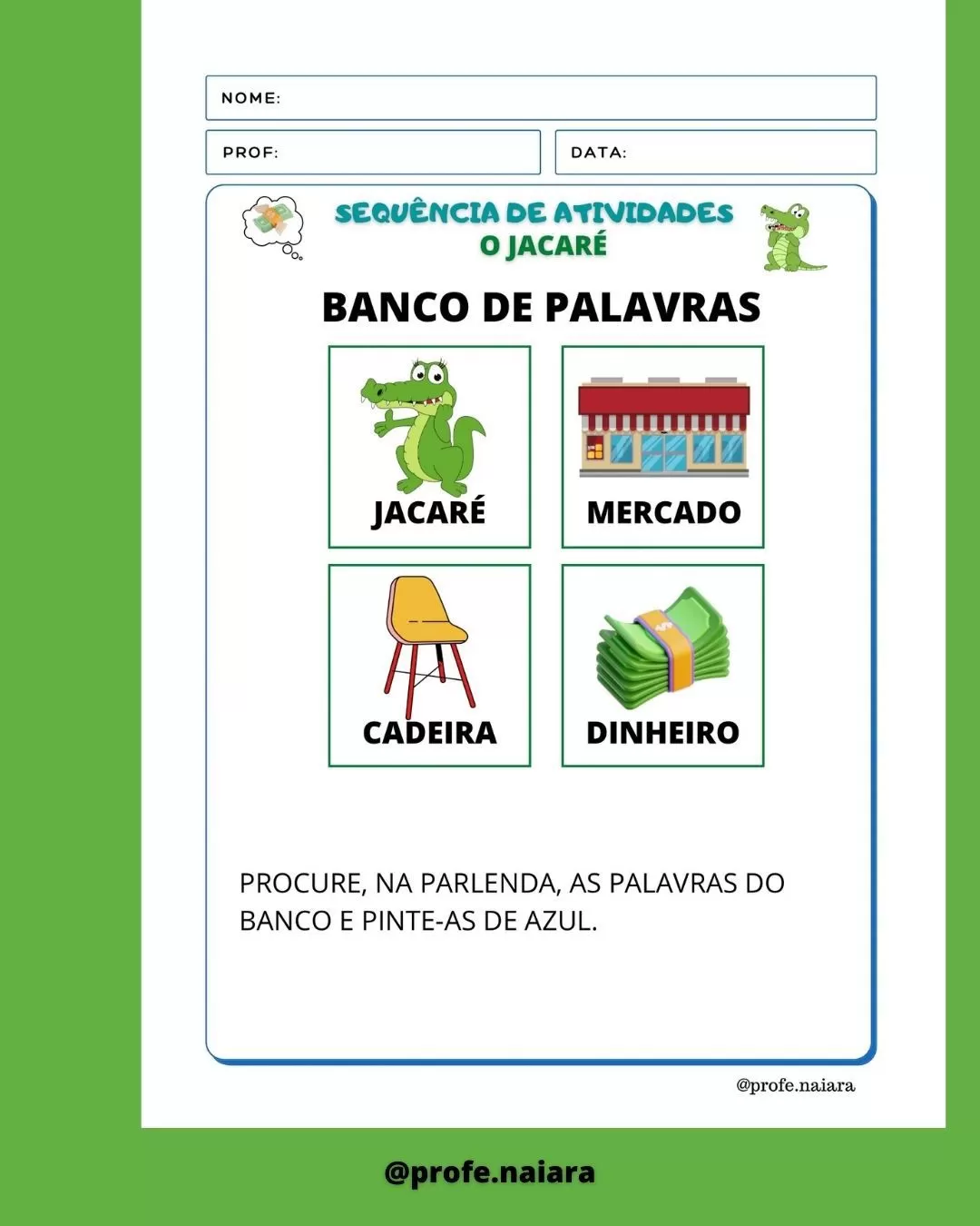 Sequência de Atividades Parlenda: O Jacaré - Imagem 3