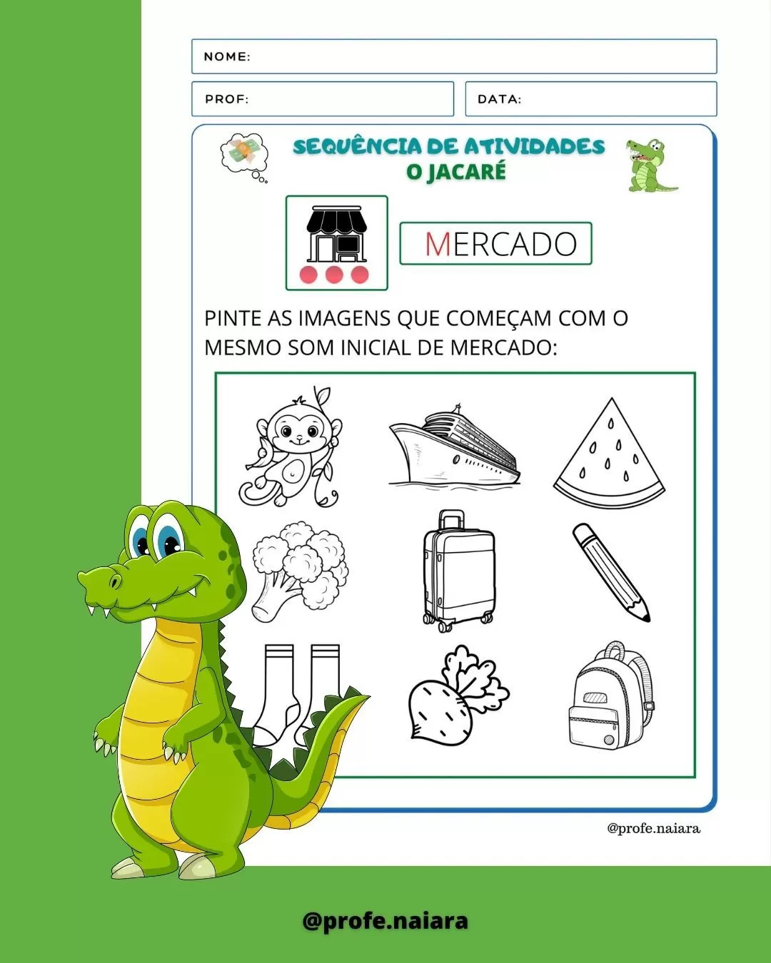 Sequência de Atividades Parlenda: O Jacaré - Imagem 5