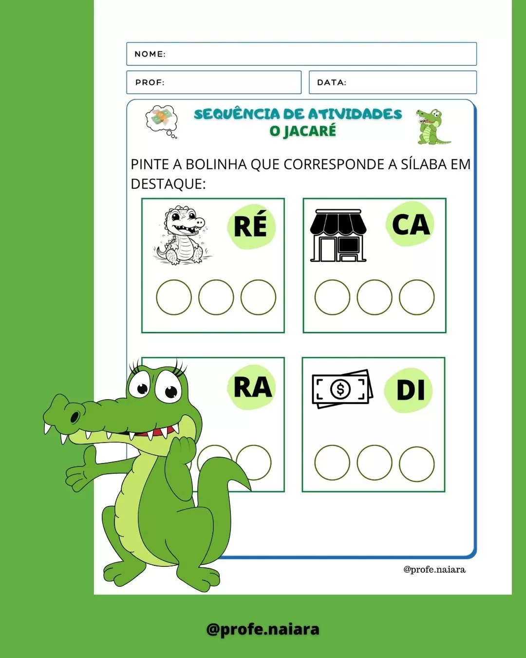 Sequência de Atividades Parlenda: O Jacaré - Imagem 6