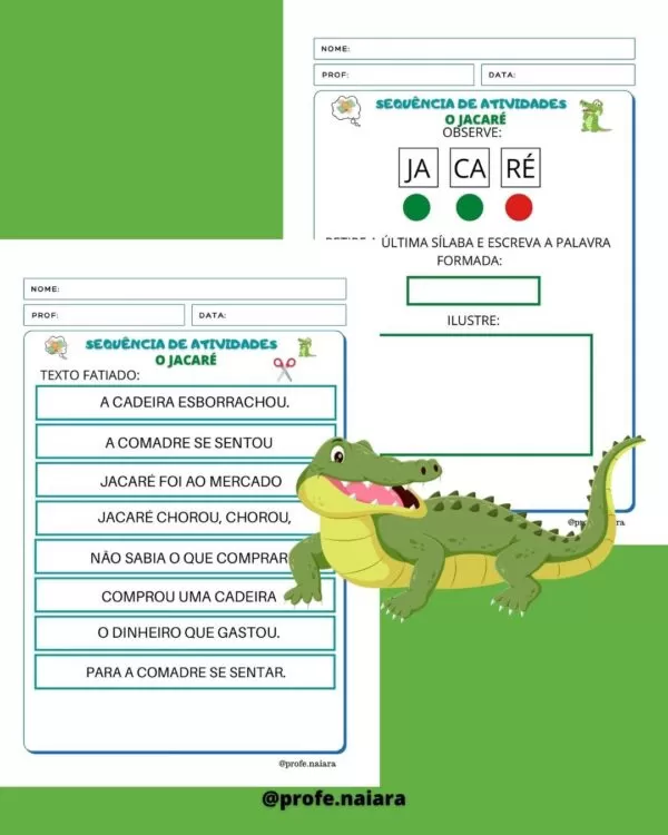 Sequência de Atividades Parlenda: O Jacaré - Imagem 7