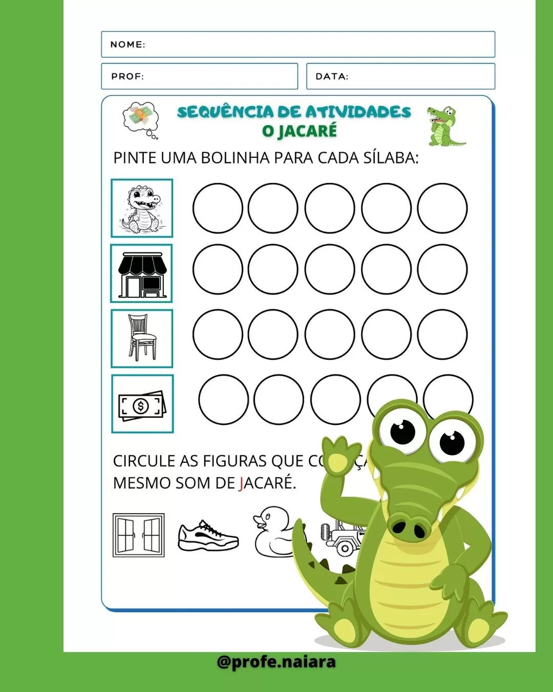 Sequência de Atividades Parlenda: O Jacaré - Imagem 8