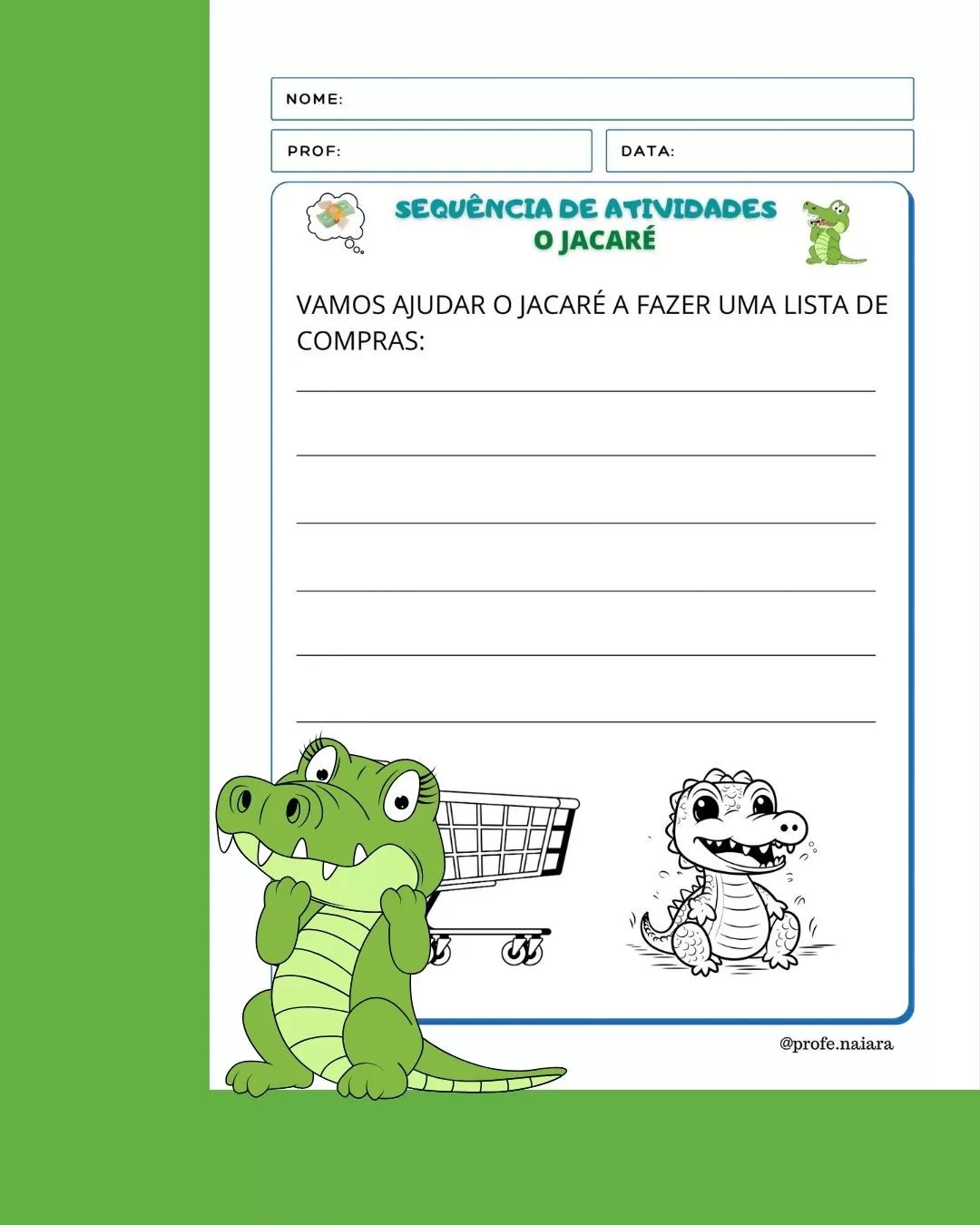 Sequência de Atividades Parlenda: O Jacaré - Imagem 10