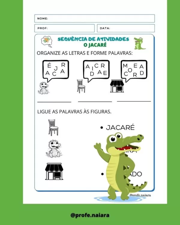 Sequência de Atividades Parlenda: O Jacaré - Imagem 11