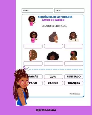 Sequência de atividades Amor de Cabelo - 1° ano - Imagem 7