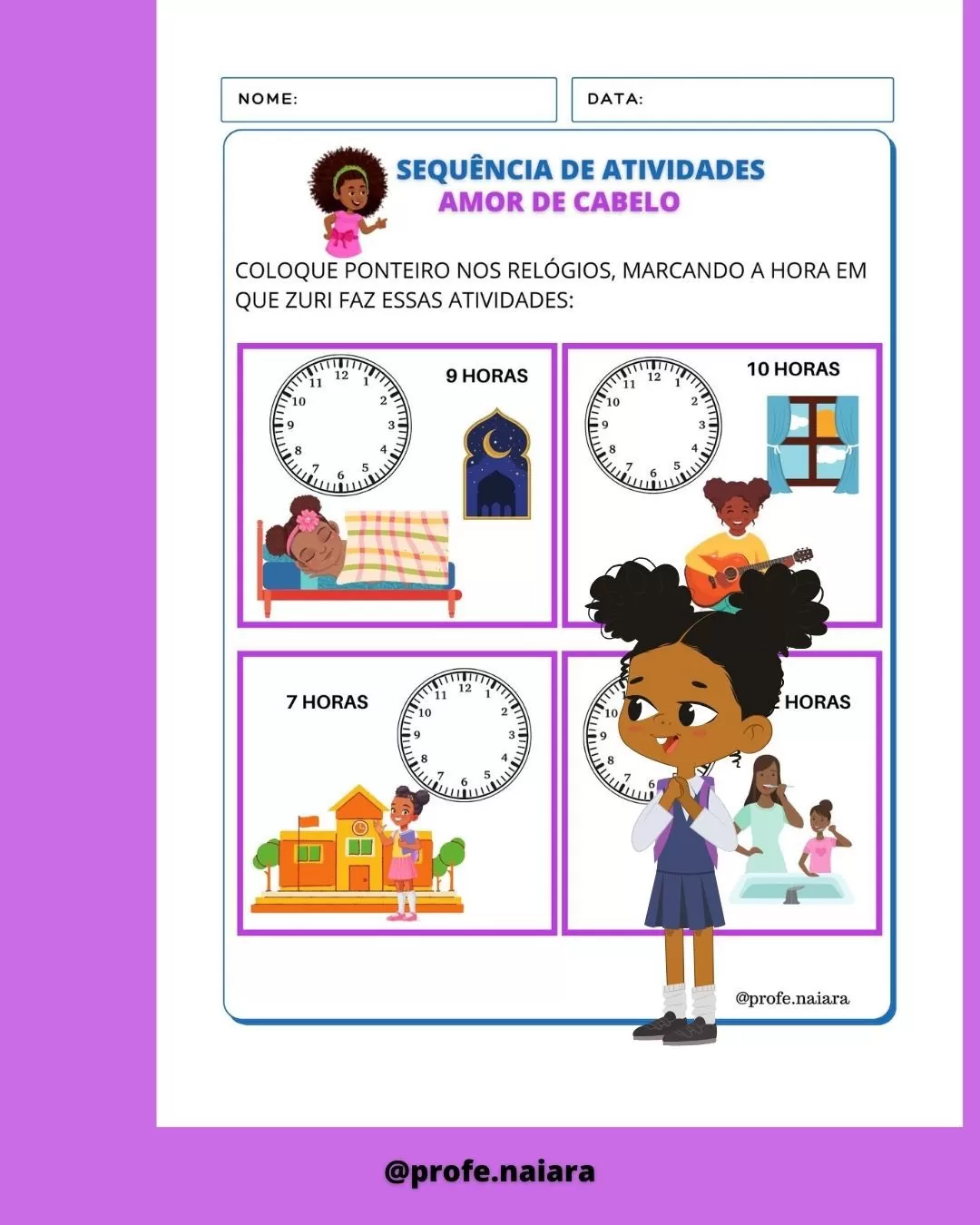 Sequência de atividades Amor de Cabelo - 1° ano - Imagem 13