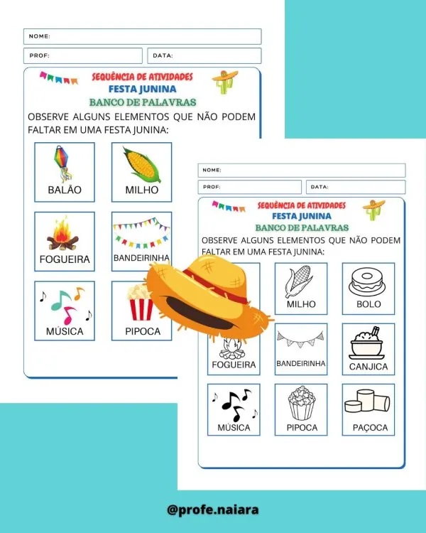 Sequência de atividades: Festa Junina 1° Ano - Imagem 4