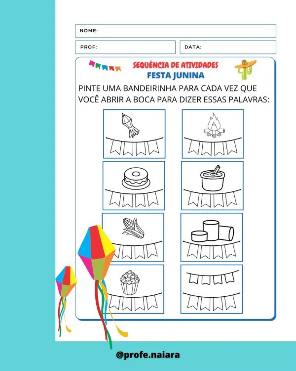 Sequência de atividades: Festa Junina 1° Ano - Imagem 5