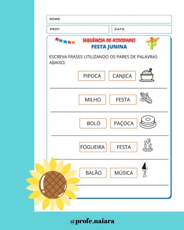 Sequência de atividades: Festa Junina 1° Ano - Imagem 14