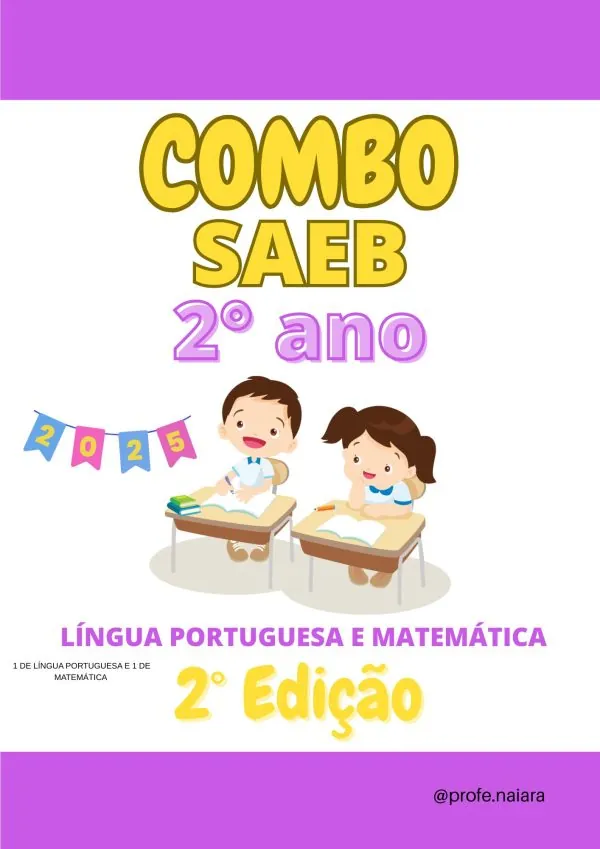 Combo SAEB Língua portuguesa e Matemática - 2° ANO 2° Edição