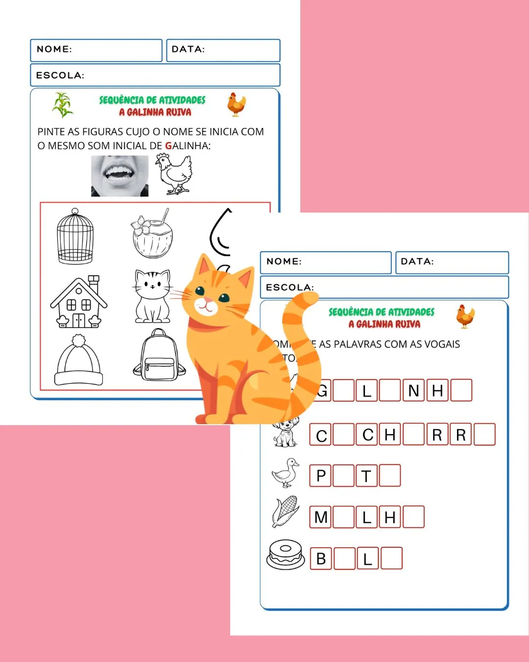Sequência de Atividades A galinha ruiva - Educação infantil - Imagem 11