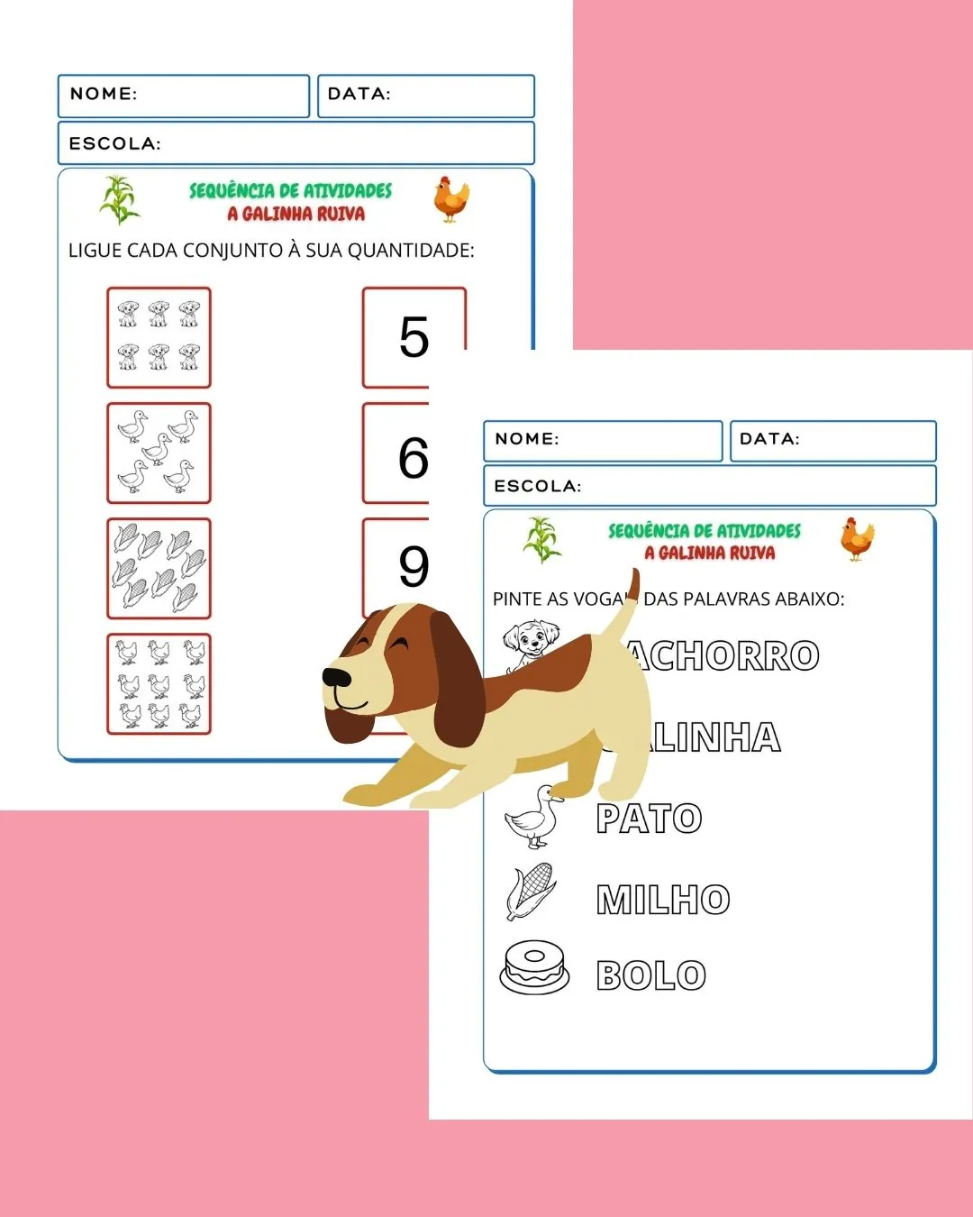 Sequência de Atividades A galinha ruiva - Educação infantil - Imagem 14