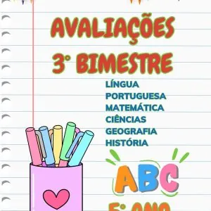 Avaliações 3° bimestre - 5° Ano