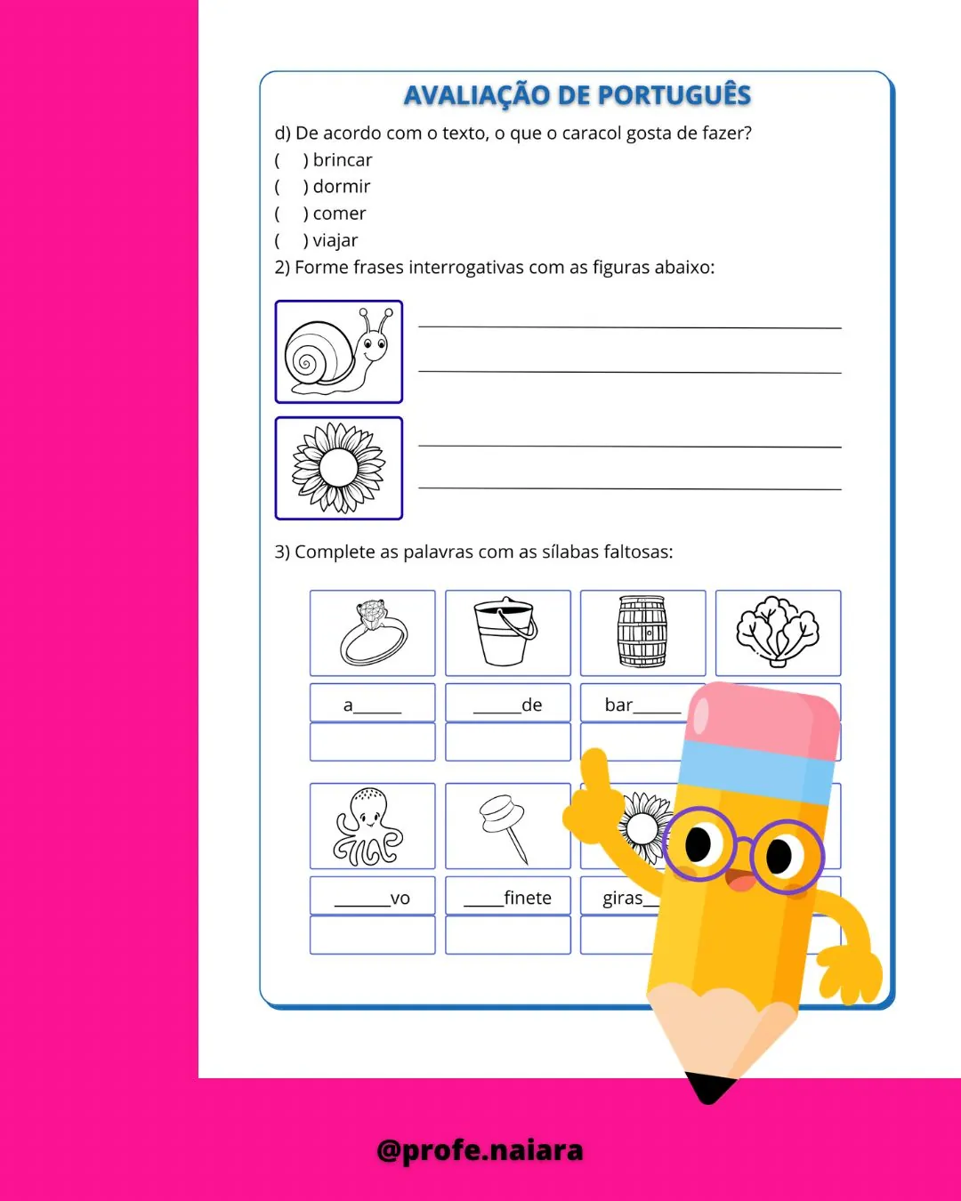 Avaliações 2° ano - 4° bimestre - Imagem 3