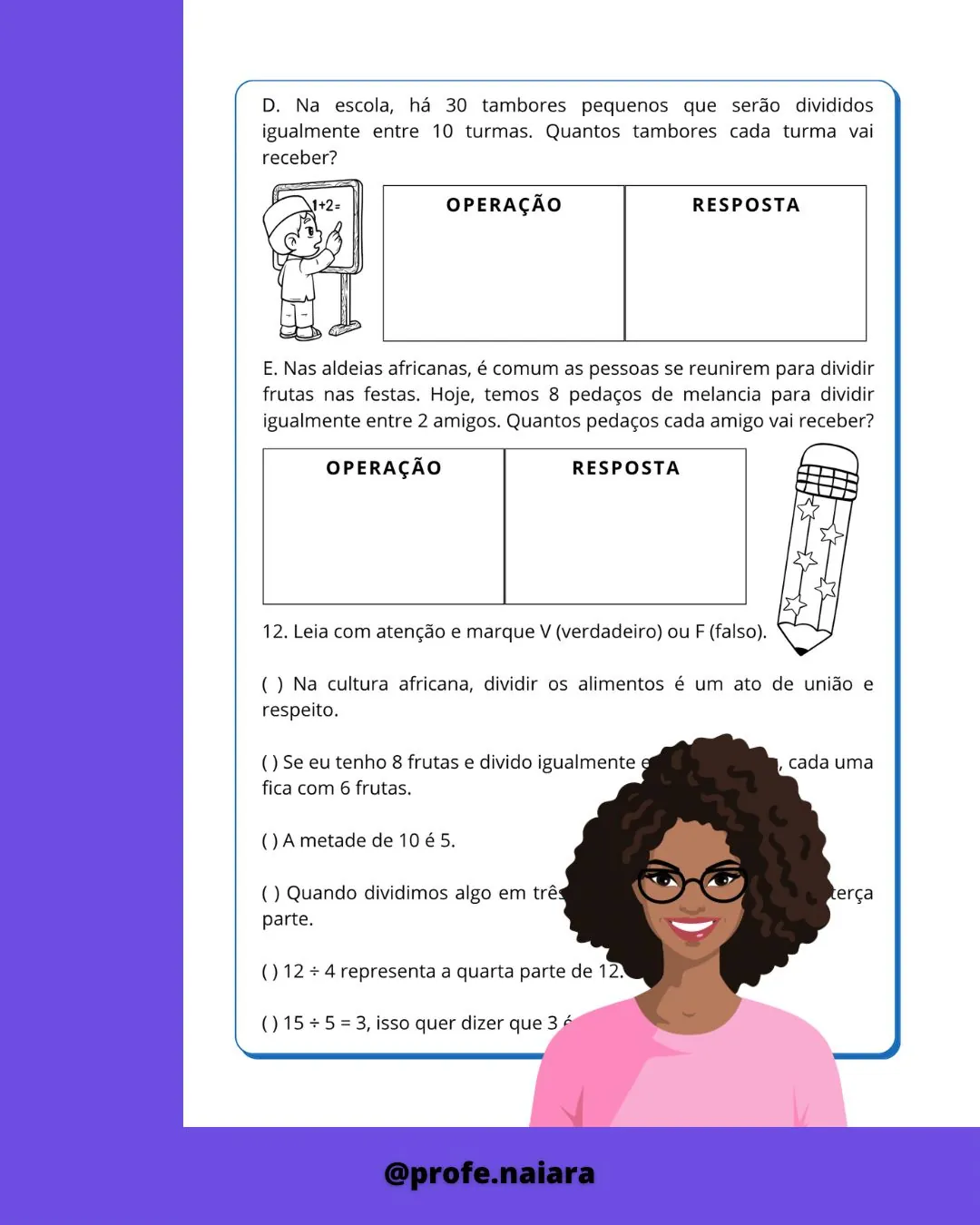 Sequência de atividades - Consciência Negra - 3° ano matemática - Imagem 6