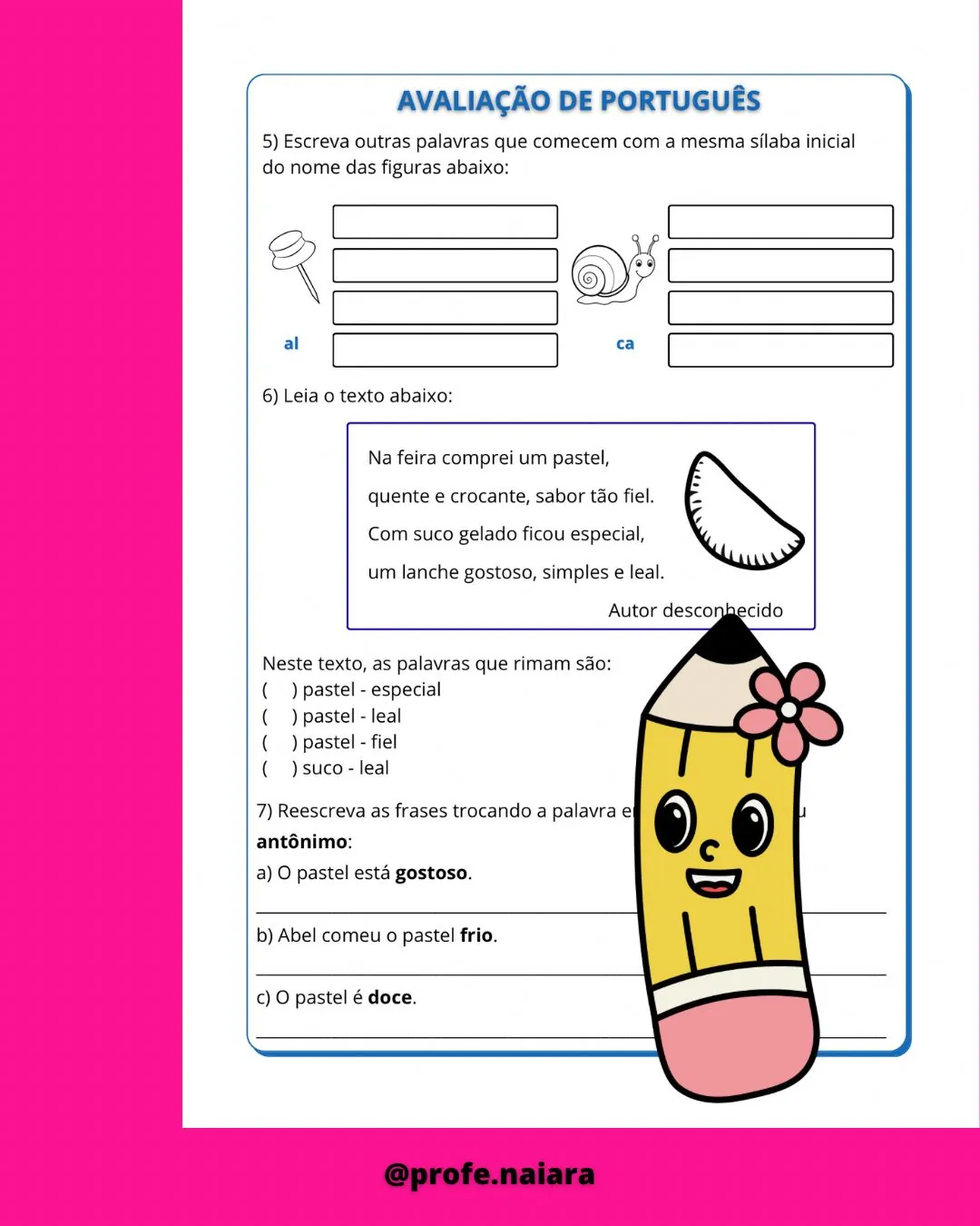 Avaliações 2° ano - 4° bimestre - Imagem 13