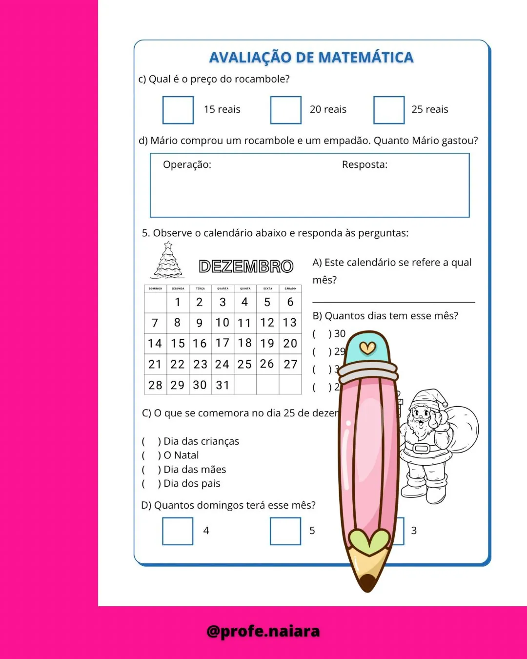 Avaliações 2° ano - 4° bimestre - Imagem 14