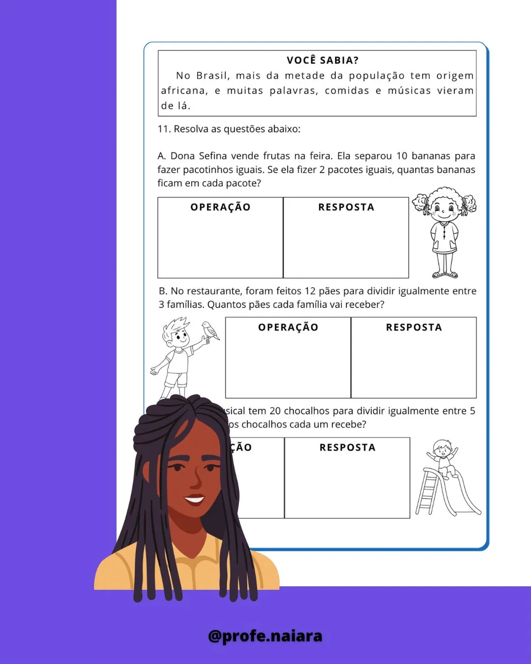 Sequência de atividades - Consciência Negra - 3° ano matemática - Imagem 4