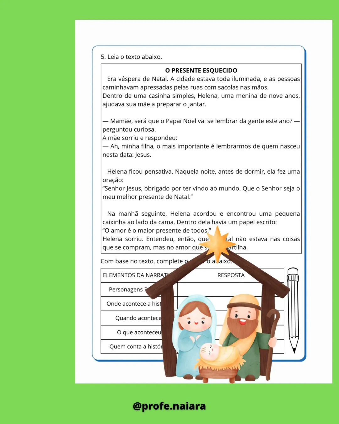 Sequência de atividades - O verdadeiro Natal - 4° ano - Imagem 10