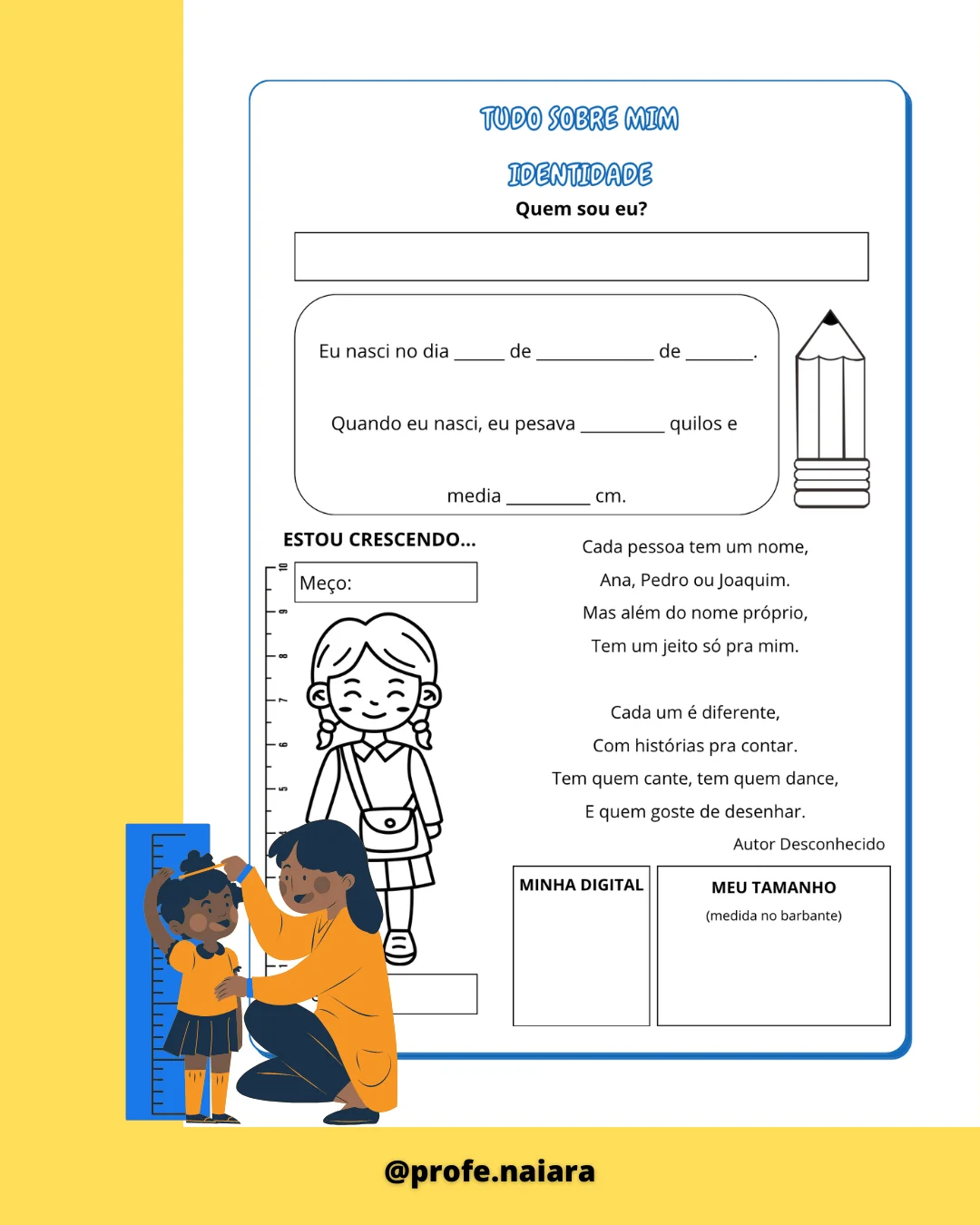 Sequência de atividades: Identidade 3° ano - Imagem 3