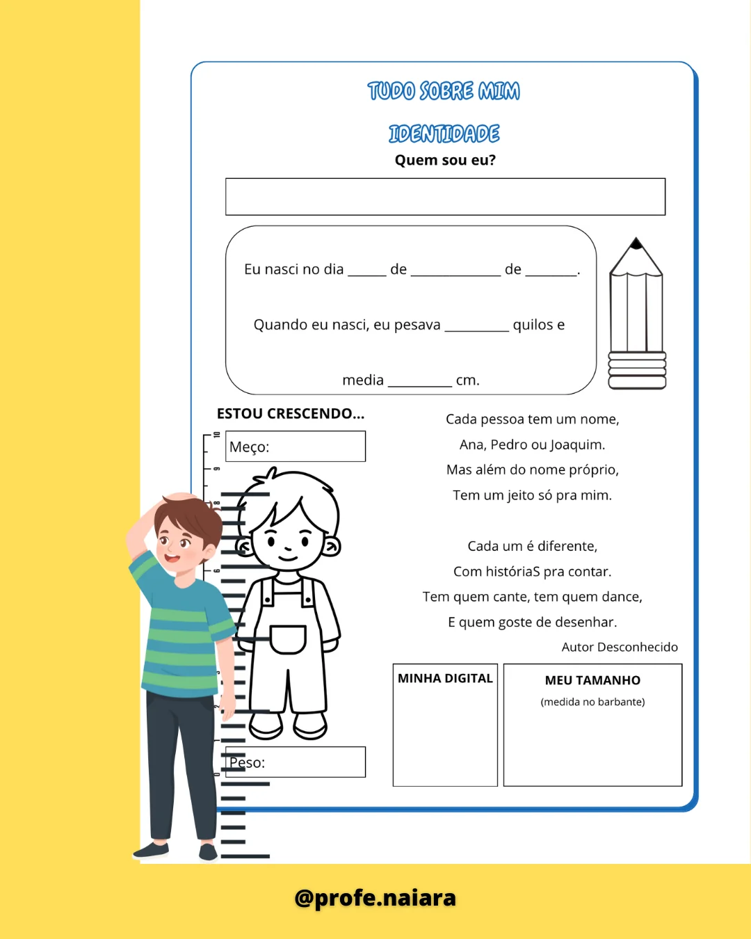 Sequência de atividades: Identidade 3° ano - Imagem 4