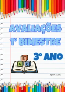 Avaliações 3° ano /  1° Bimestre - 2026